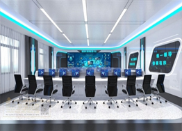 beats365官网大地装饰展览公司设计施工的张掖数字政府运营指挥中心完成建设布展和多媒体智能调控测试